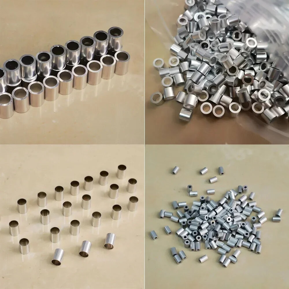 5000pcs Aluminum Tube Cutting OD 3-6mm Wall Thickness 0.25-0.5mm Long 2-6.5mm