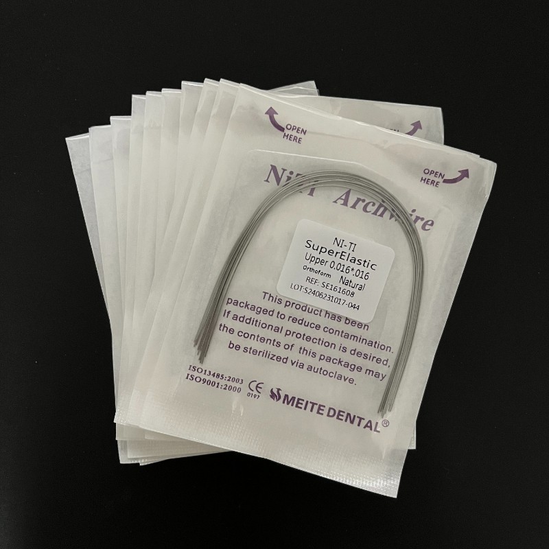 Dental Orthodontic Niti Super Elastic Rectangular Arch Wire Ovoid/Natural