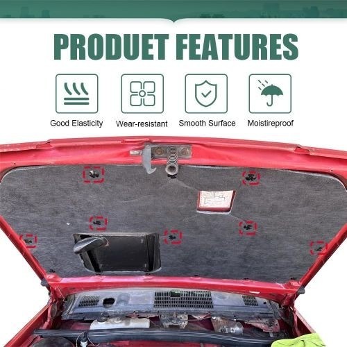 20PCS Hood Insulation Retainer Clips, Car Hood Clips, Nylon Clip Hood Liner Push