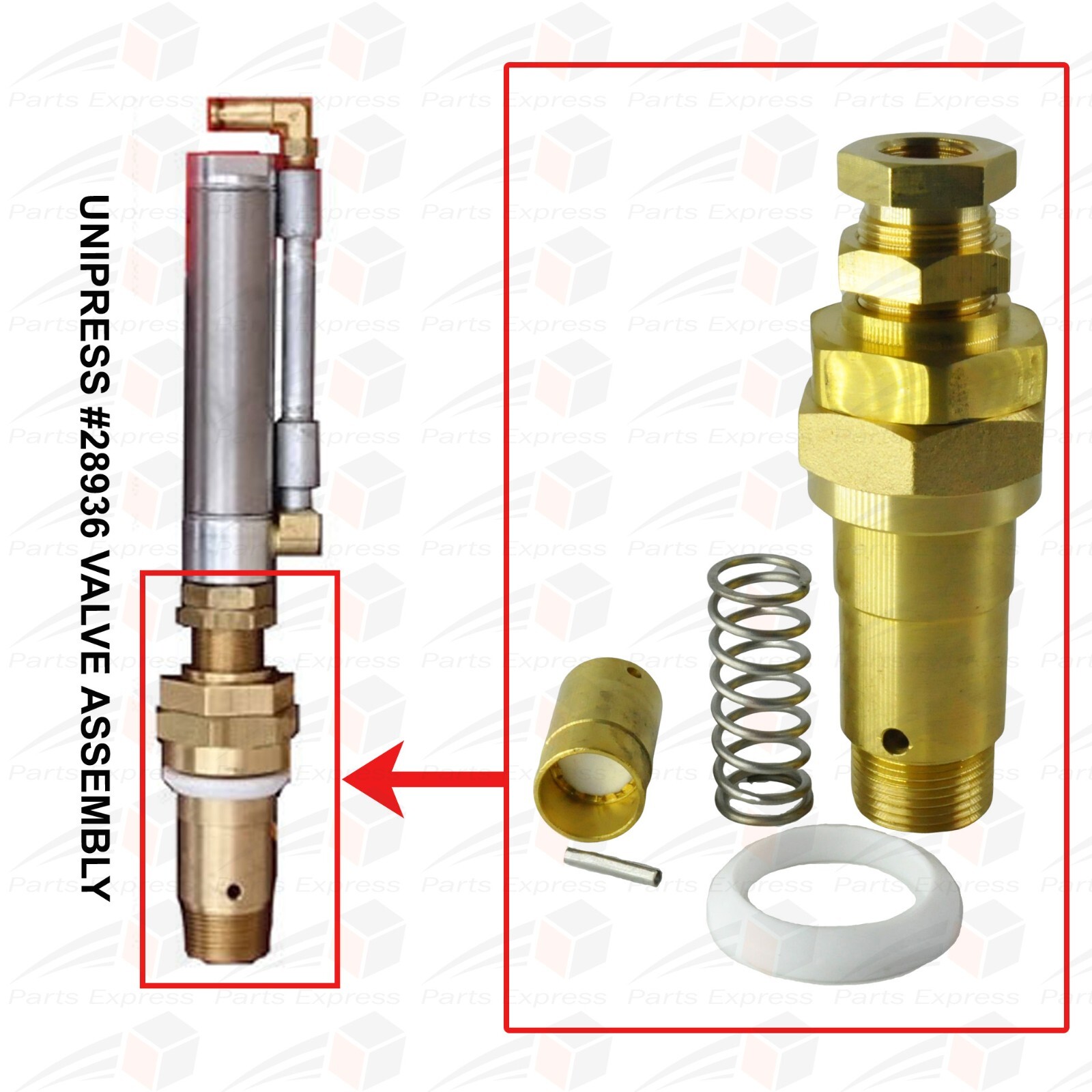 Replacement Steam Valve Body Set for UNIPRESS Pneumatic Buck Valve(#28936)