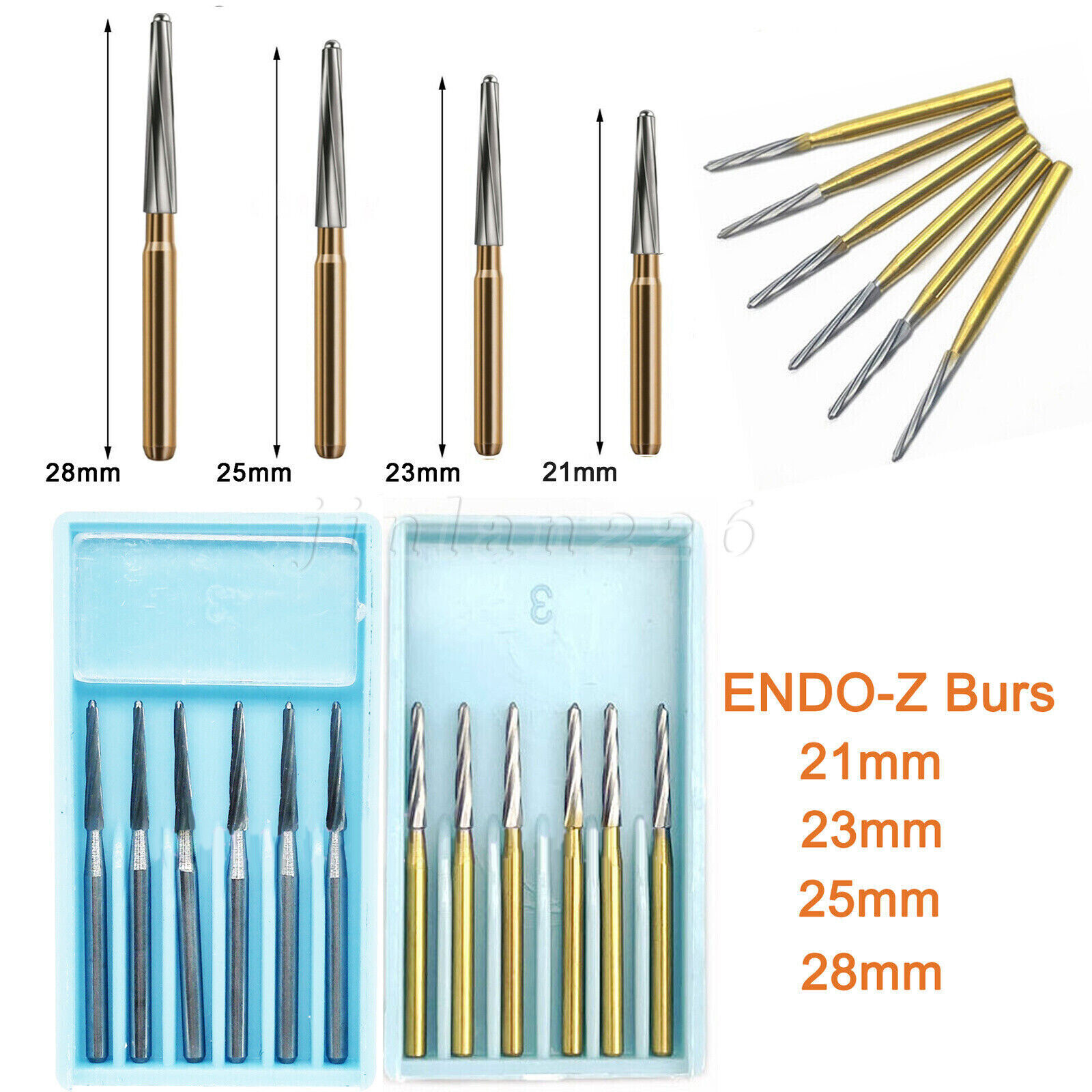 Dental Surgical Endo Zekrya Endo-Z Carbide Tungsten Drill Burr FG Bur 21/25/28mm
