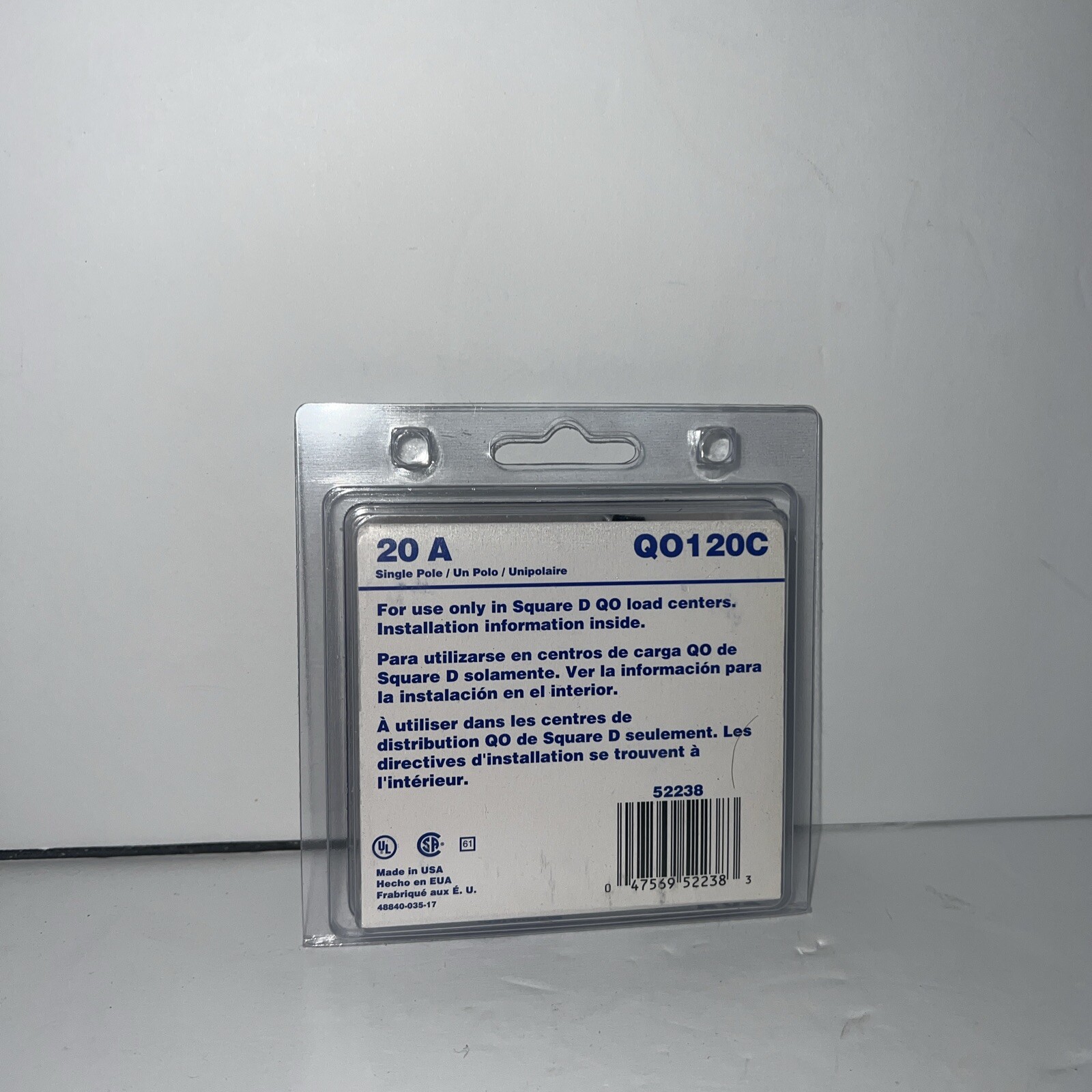 SQUARE D QO120C CIRCUIT BREAKER 1 POLE 20 AMP New