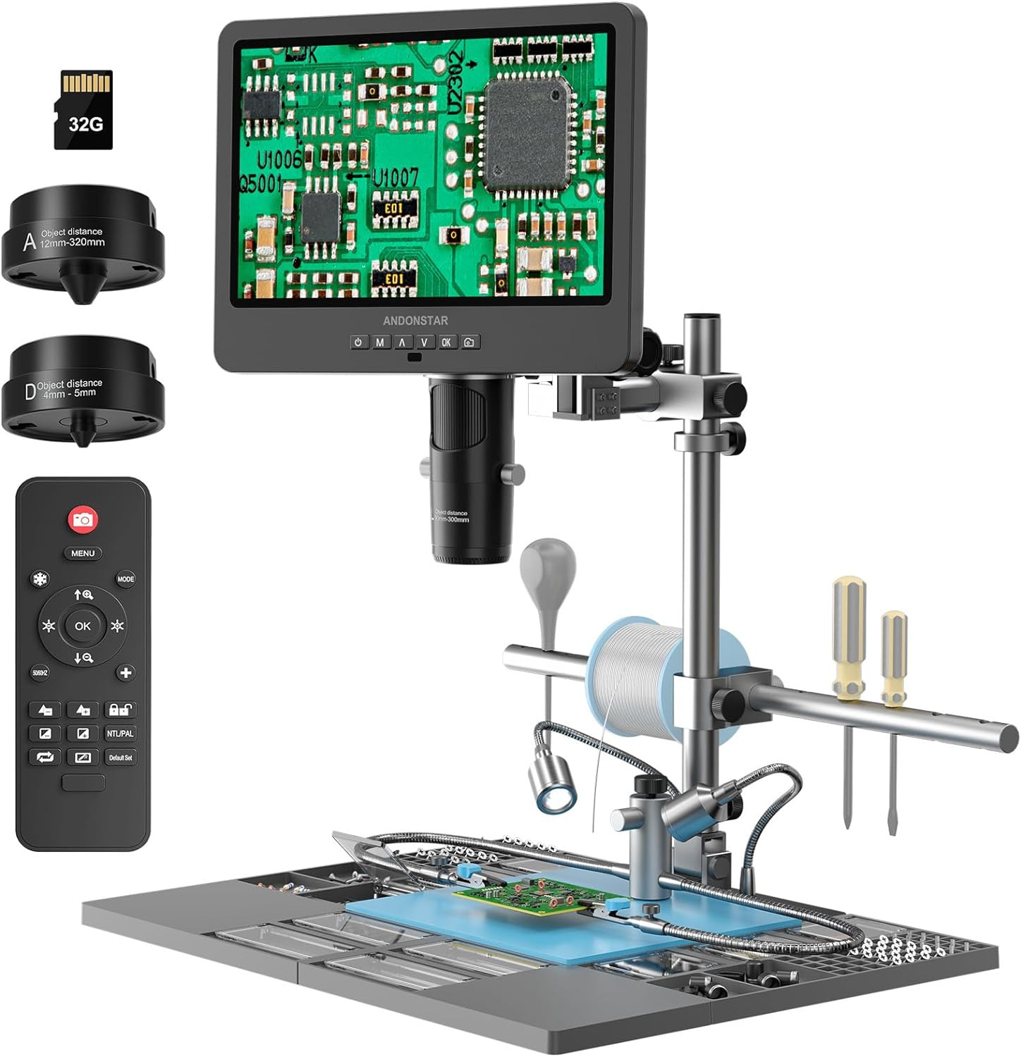 Andonstar AD249S-M Plus 10.1» Digital Soldering Station Electronic Repair 2000X