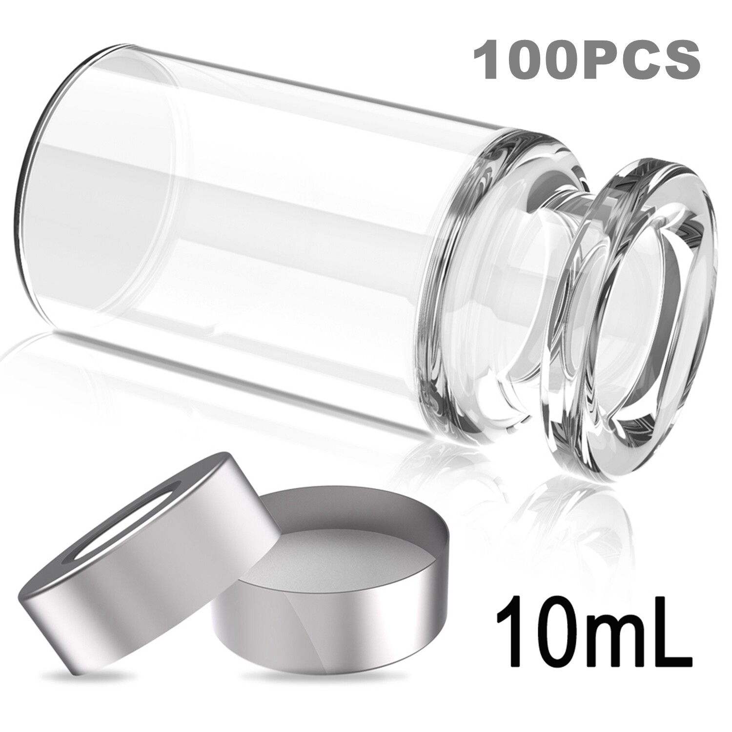 1000x 10mL Headspace Vials Crimp Cap+0.22μm/0.45μm 13mm/25mm PTFE Syringe Filter
