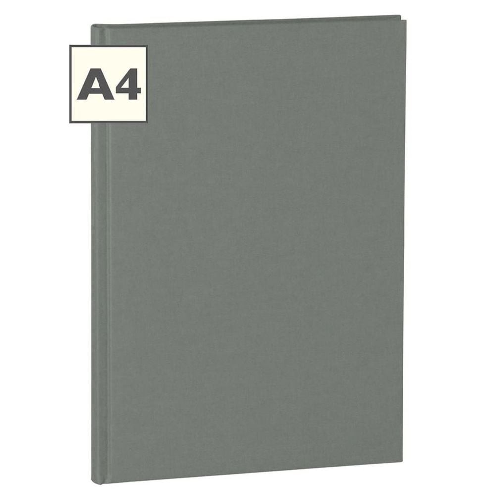 Classic Lined Notebook (Grey) – A4