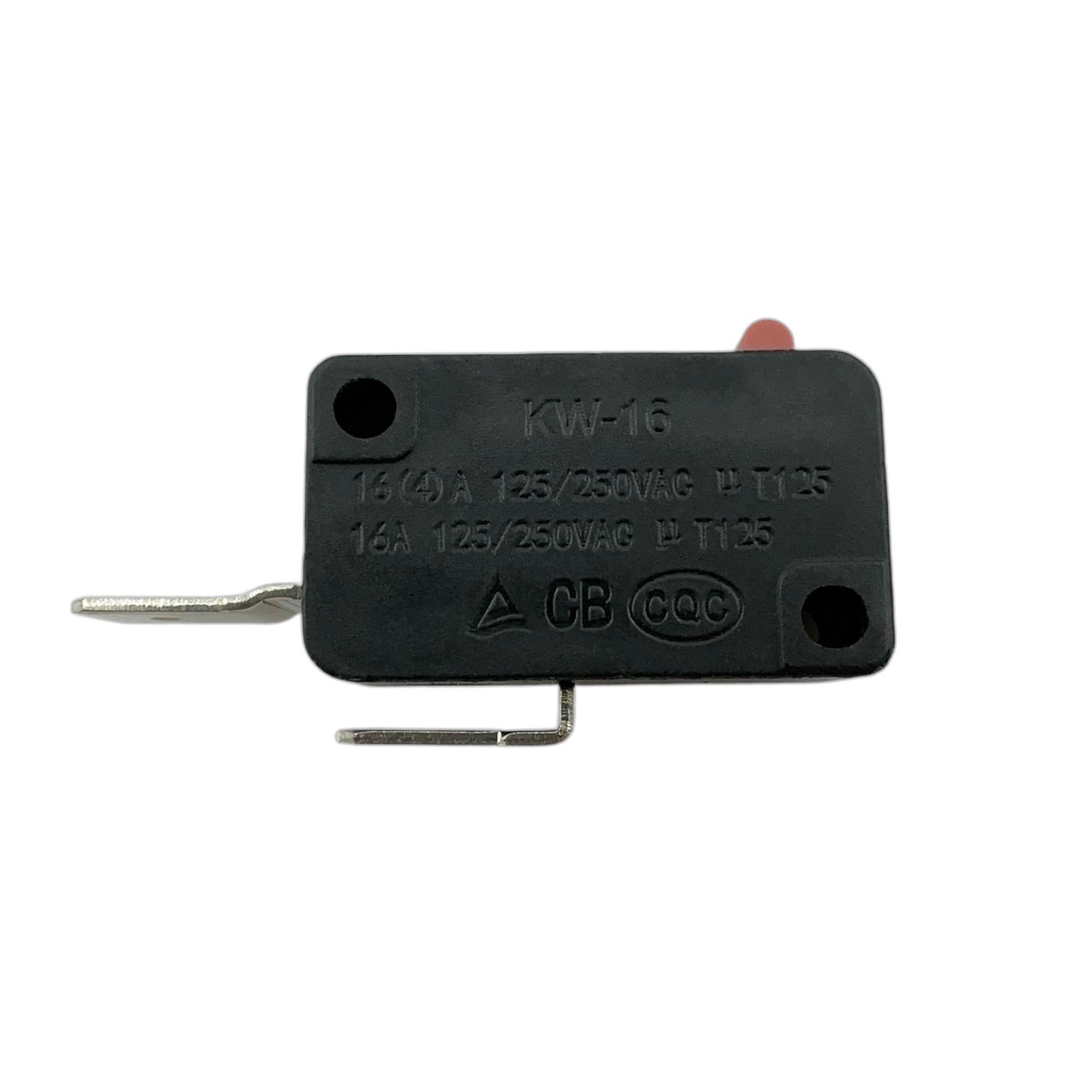KW-16 USHUN Red Button Micro Switch 2-Pins 16A 125/250VAC T125 Normally Open