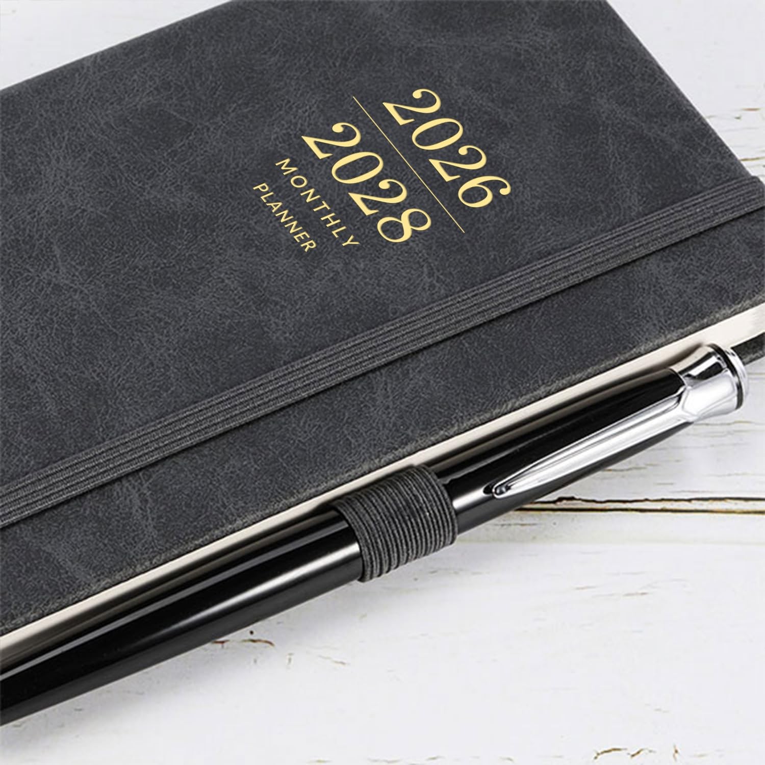 3 Year Pocket Calendar 2026-2028 Monthly Planner for Purse w/ Leather Hard Cover
