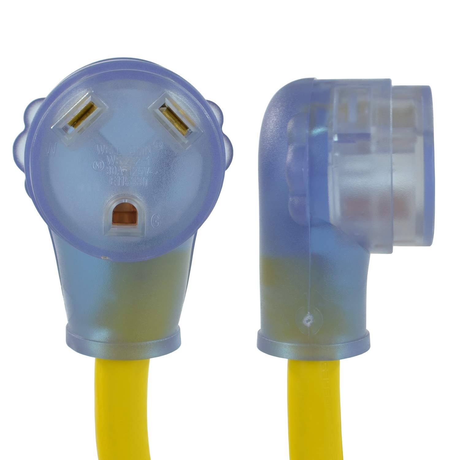Conntek 14368, 30 Amp RV Extension Cord, Yellow (25-Feet)