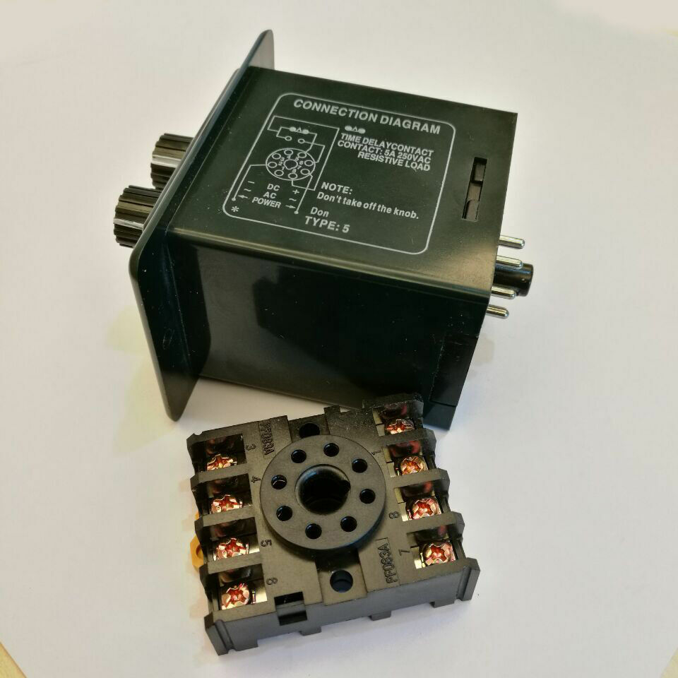 Timer ATDV-Y Double Time Delay Switch & Base Socket