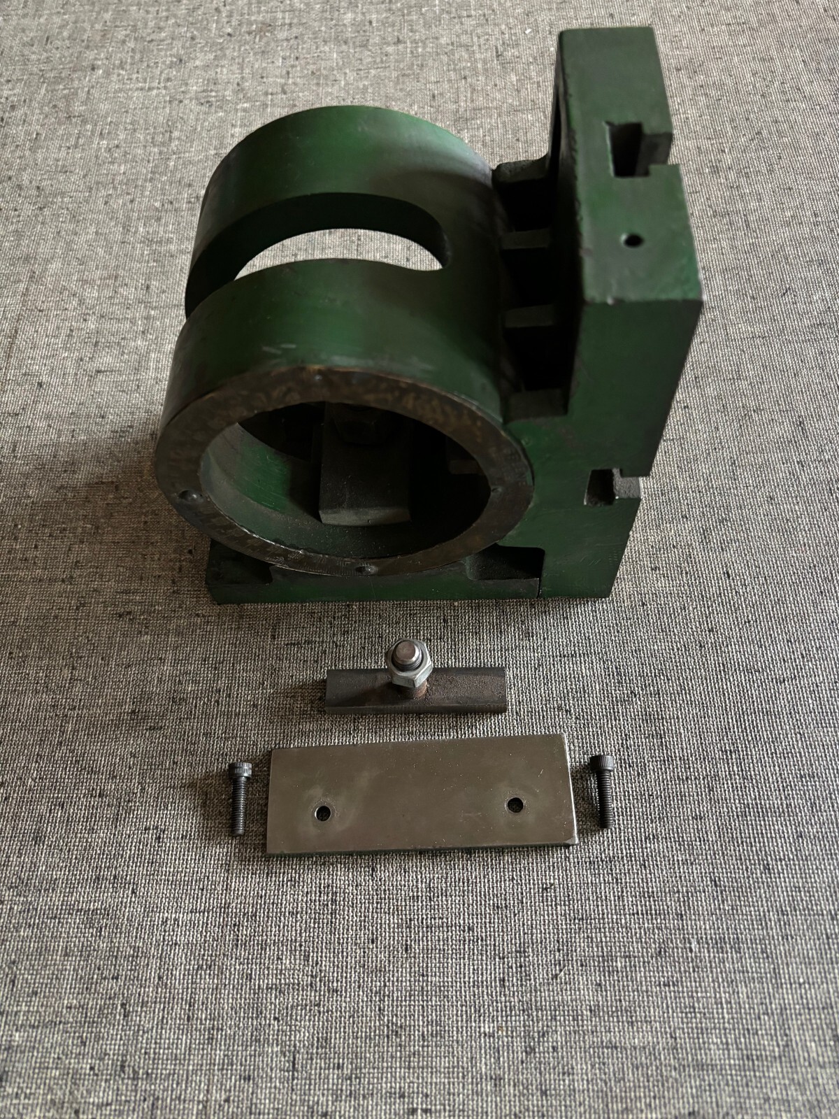 4″ x 6″ TABLE GREENE MFG. CO., T-SLOTTED TILTING TABLE 0-90 DEGREES TILT,