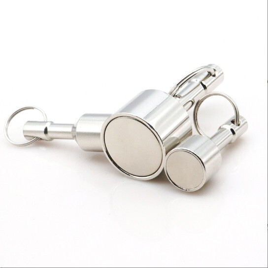2PCS Keychain Neodymium Magnet for Testing Brass Gold Silver Coins Ferrous Metal
