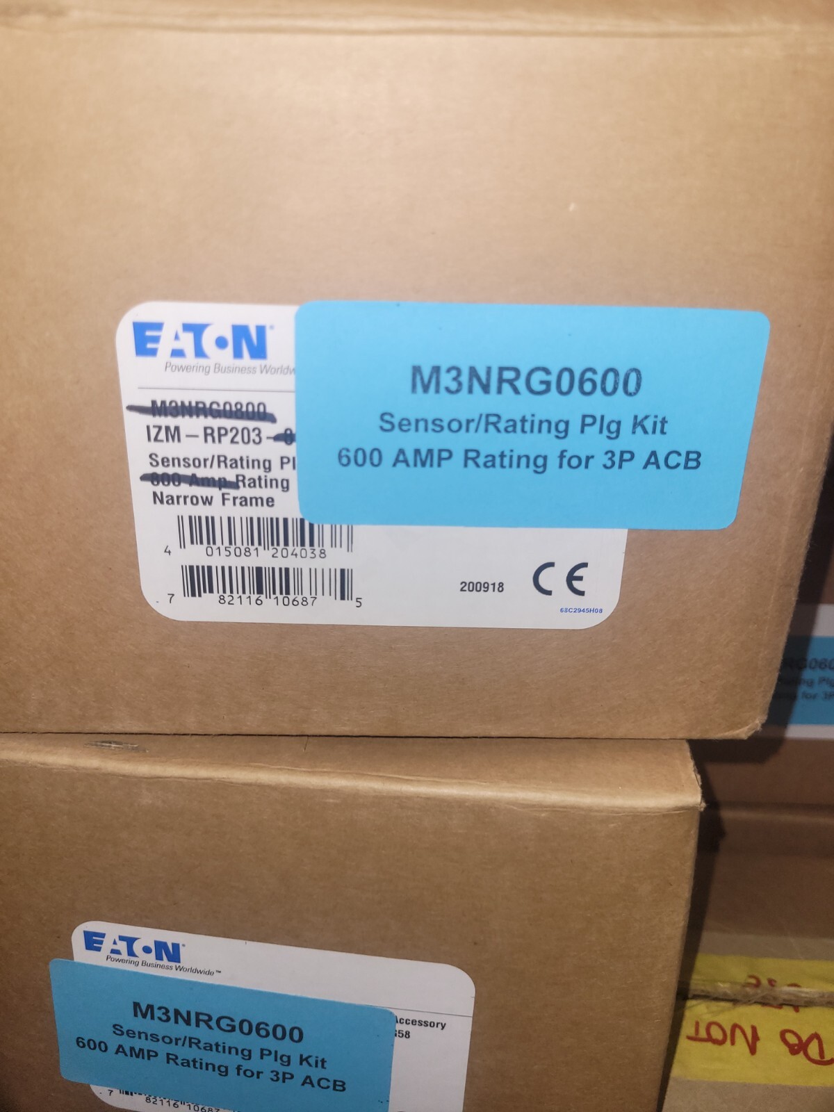 New, EATON, M3NRG0600, NARROW FRAME CURRENT SENSORS AND RATING PLUG KIT