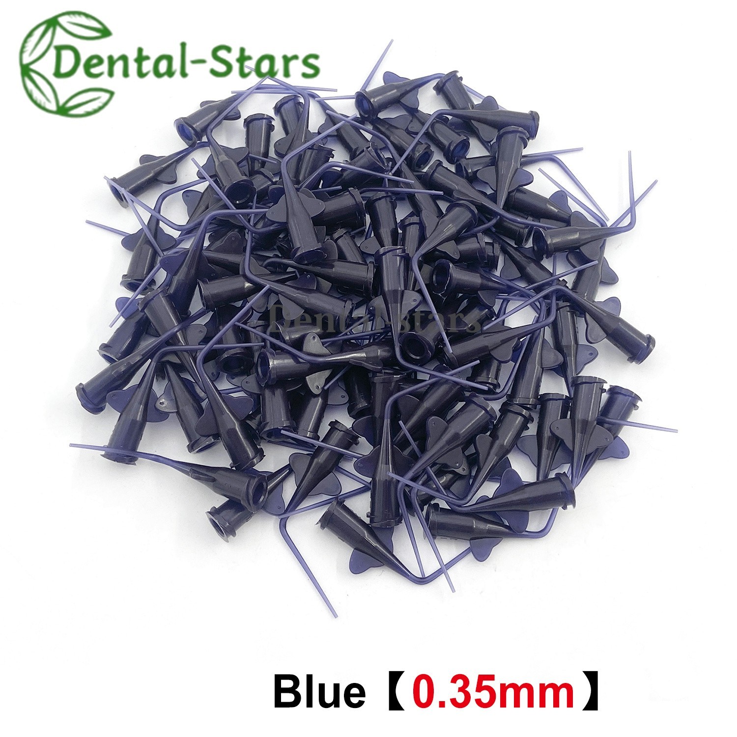 Dental Irrigation Syringe Tip Calcium Hydroxide Delivery Needle Tips PVC 0.25mm