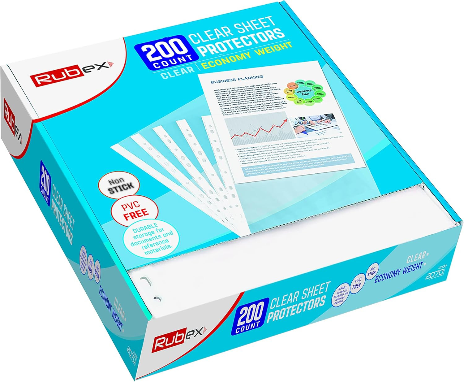 Sheet Protectors 8.5 X 11 Inch Clear Page Protectors Plastic Sleeves Reinforced
