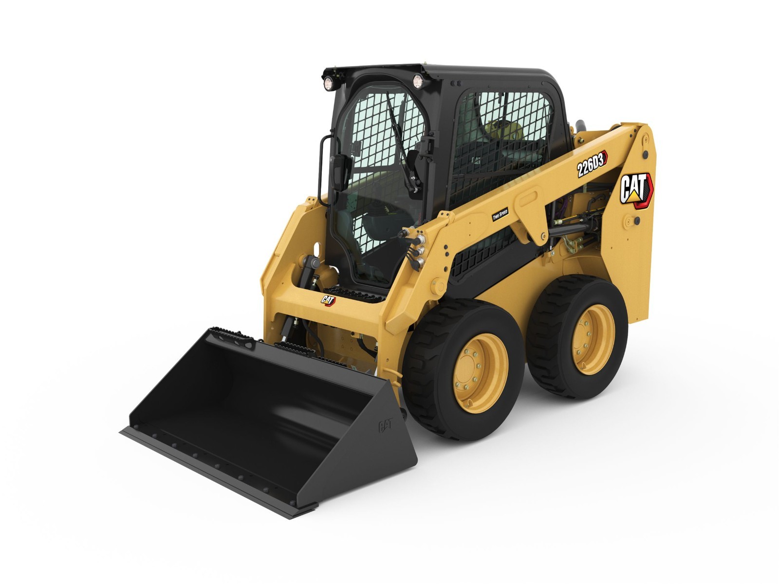 CAT SKID STEER CAB DOOR POLY 345-6230 232D 236D 242D 246D 262D 272D TINTED