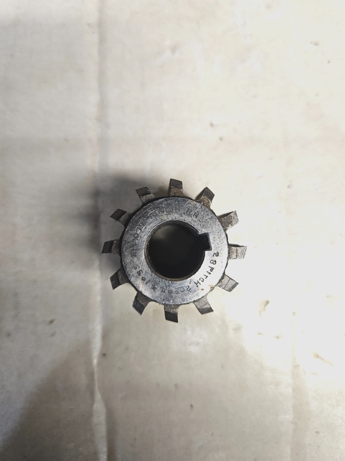Gear Cutter BCCO IL-40 4131 High Speed 28 Pitch 20° PA 1035 D+F .077 Finish RH
