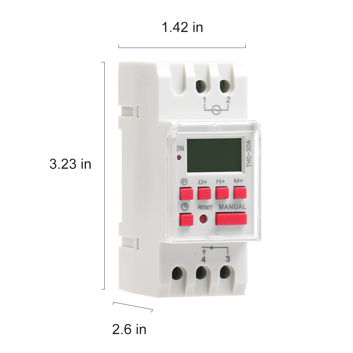 GEYA Programmable Digital LCD Timer Weekly Time Electronic Switch 15A 12-240V