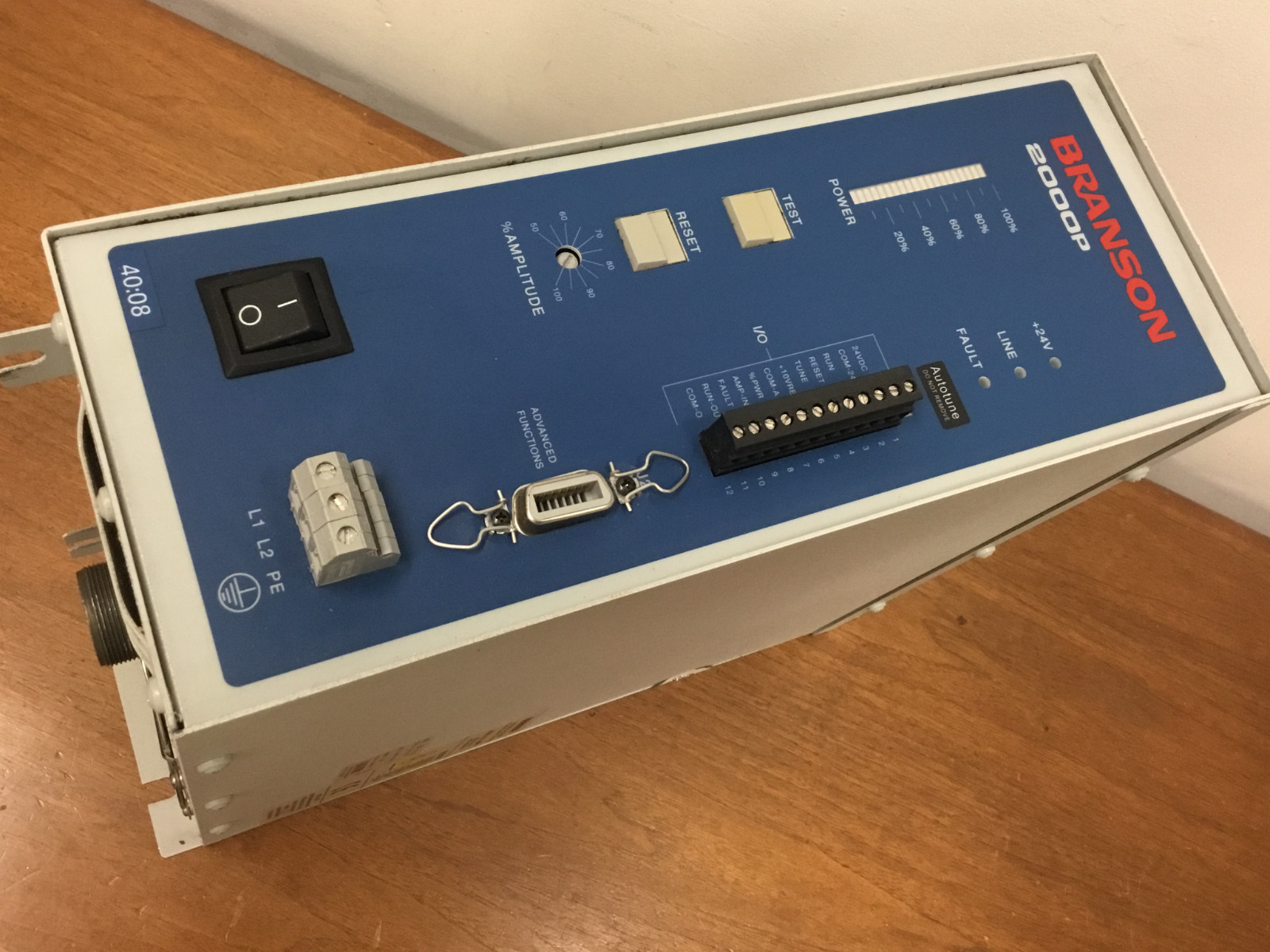 Branson – 2000P – 40:0.8 – Ultrasonic Generator Power Sealer Plastic Welding