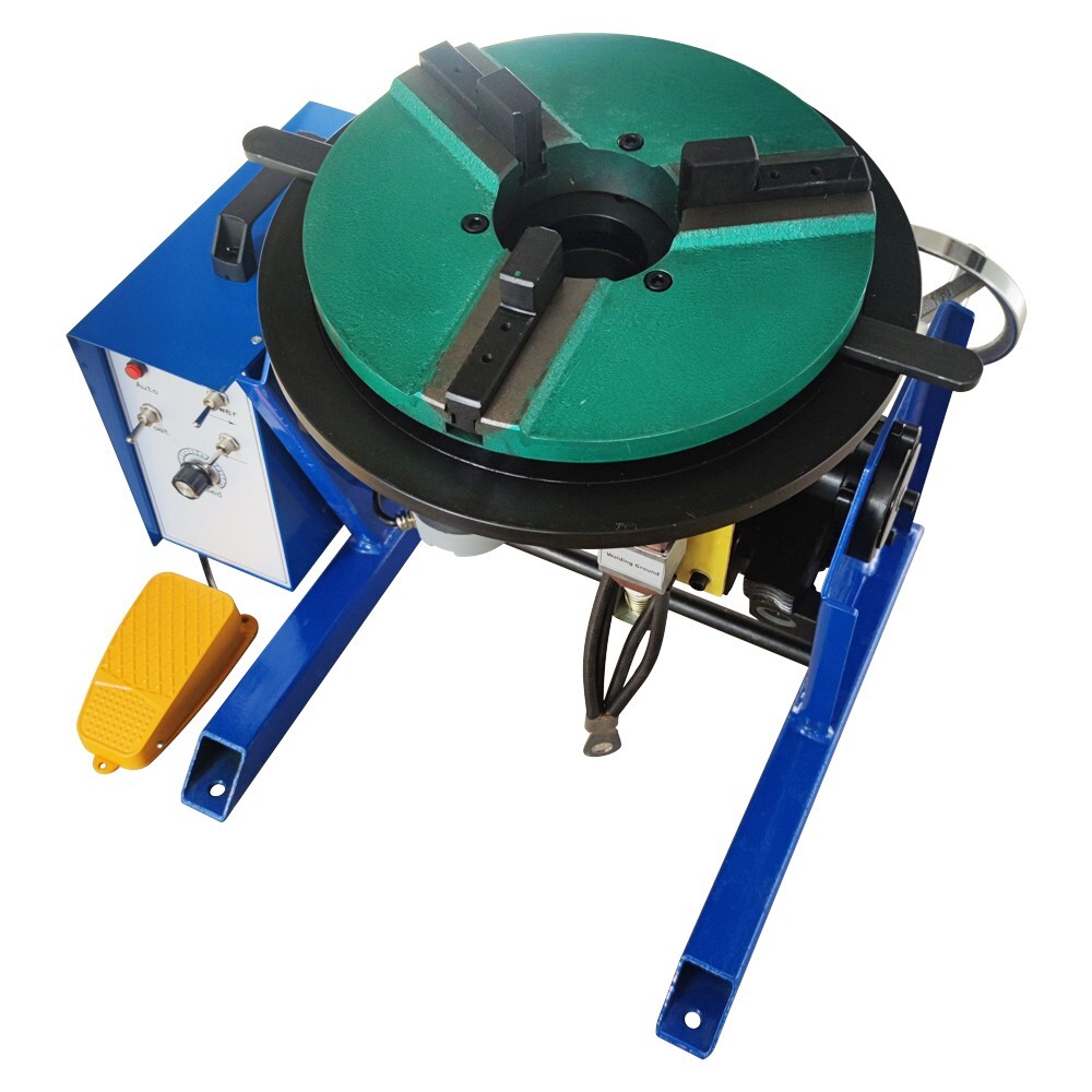 30KG Welding Positioner Turntable with 200mm Chuck Rotary Welding Benches