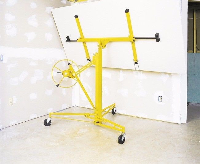 Stark USA 16′ ft Drywall Lift Rolling Lift Up Panel Hoist 150Lbs Caster Wheels
