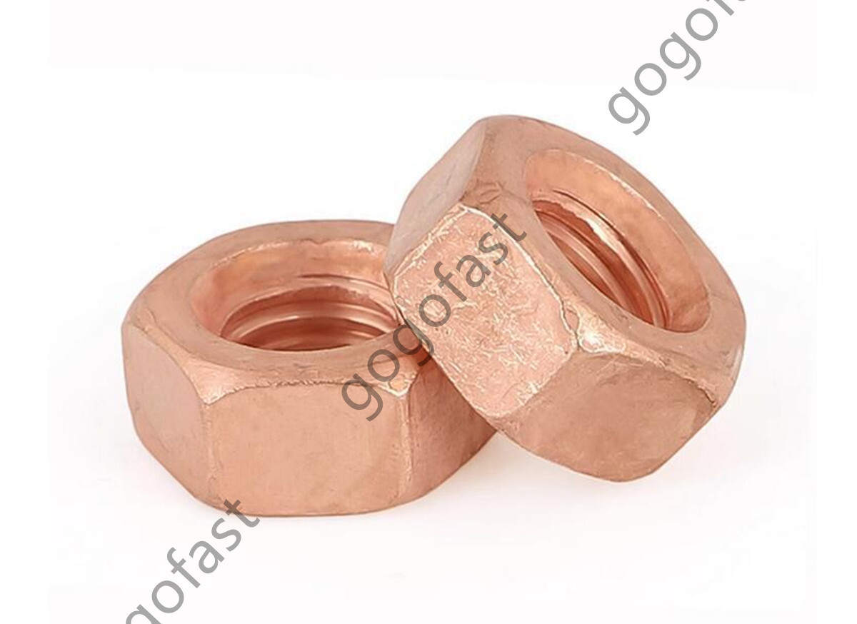 99.9% Pure Copper Cu Hex Nut Hexagon Nuts M4 M5 M6 M8 M10 M12 M14 M16 M18 M20