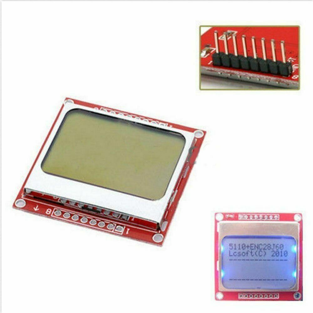 84×48 Nokia LCD Module Blue Backlight Adapter PCB Nokia 5110 LCD For Arduino