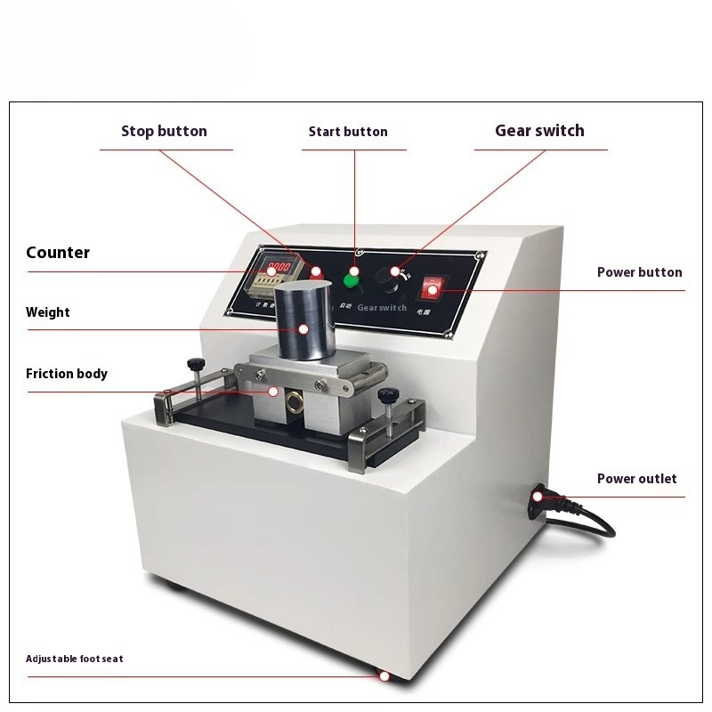 220V Printing Ink Durability Tester Printer Abraser Friction Testing Machine