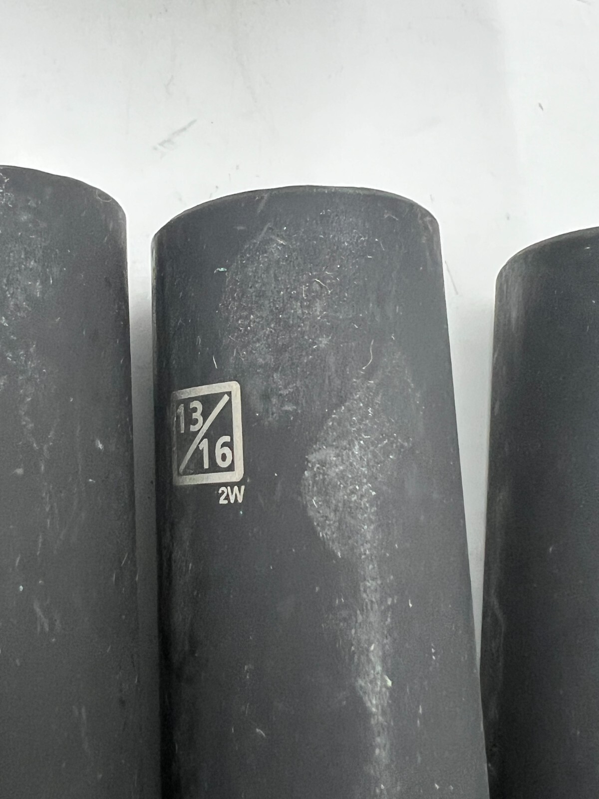 Steelman Pro 8 Piece 1/2-Inch Drive SAE Deep 6-Point Impact Socket 78268 Black