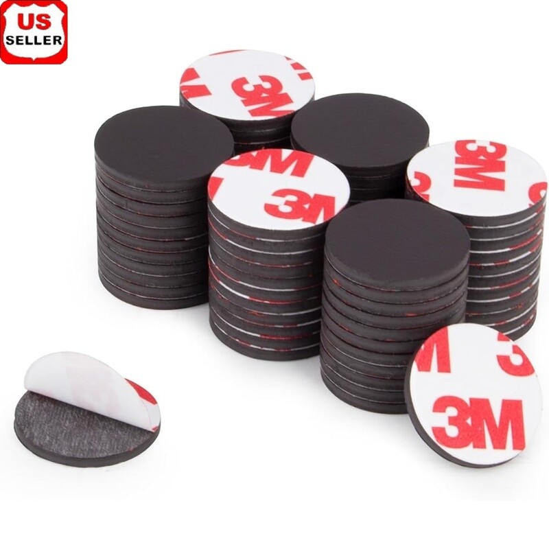 Round Adhesive Magnets 30pcs Strong Hold Refrigerator Craft DIY Project New
