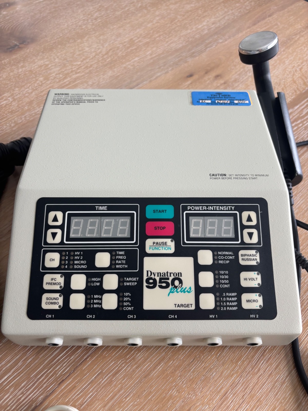 Dynatron 950 Plus DRF-100 Electrotherapy Ultrasound Unit Tested Working
