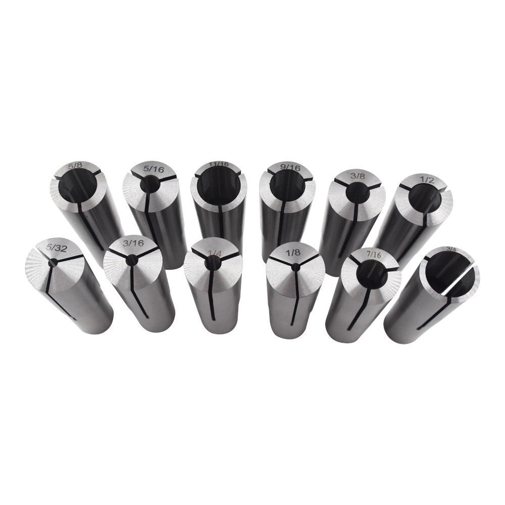 12 Pcs #3 Morse Taper Collet Set 1/8″ – 3/4″ 3MT MT3 3/16 1/4 3/8 1/2 5/8 Chuck