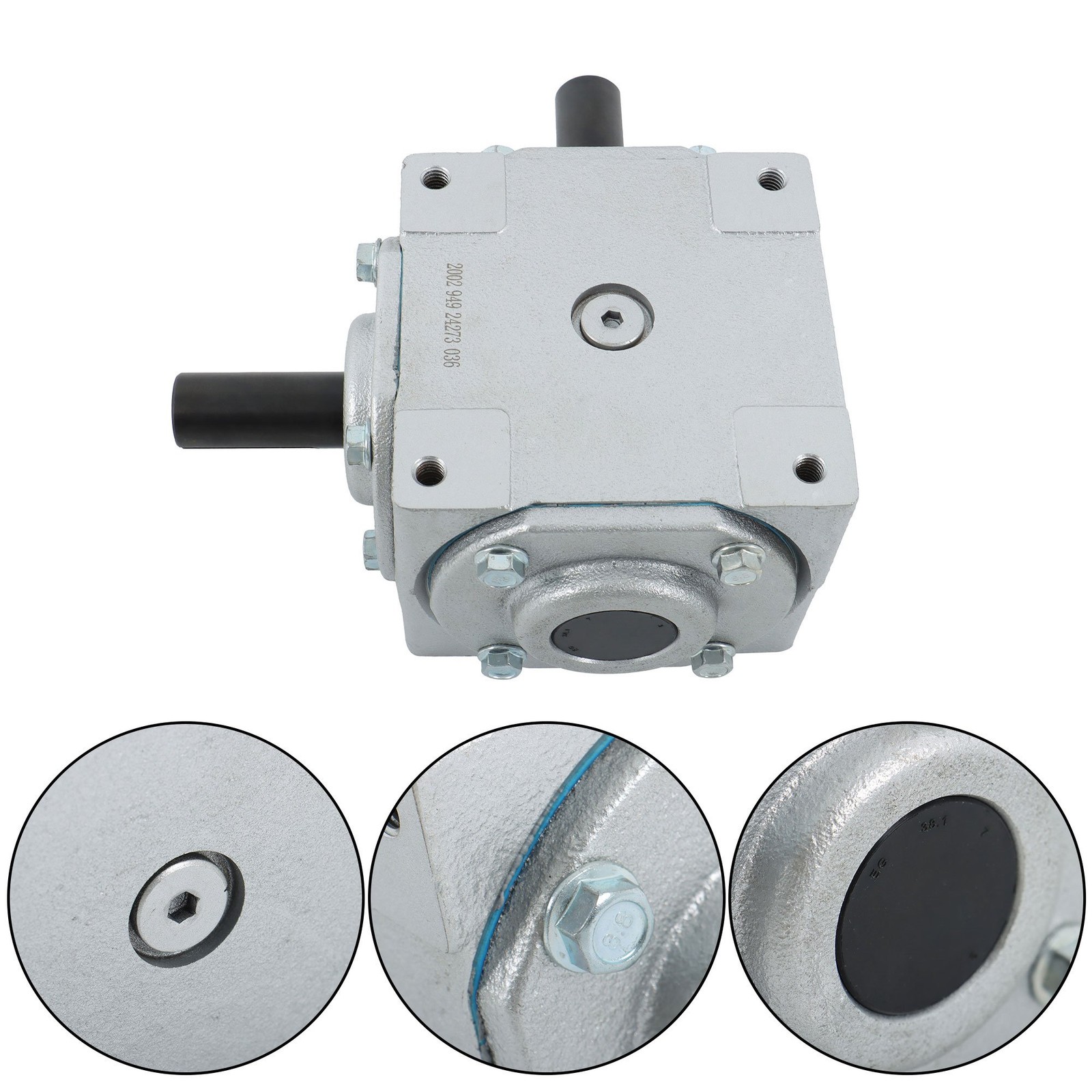 40HP Right Angle Bevel Gearbox 19455-SR-KW-KW-GR for Machinery
