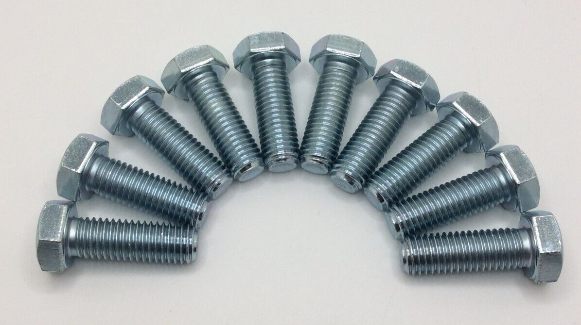 M12-1.75 x 35 mm Fully Threaded Hex Cap Screws 10.9 DIN 93, LOT OF 10