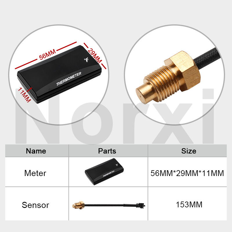 koso Water Temperature Meter Fahrenheit NORXI +16mm For scooter Motorcycle