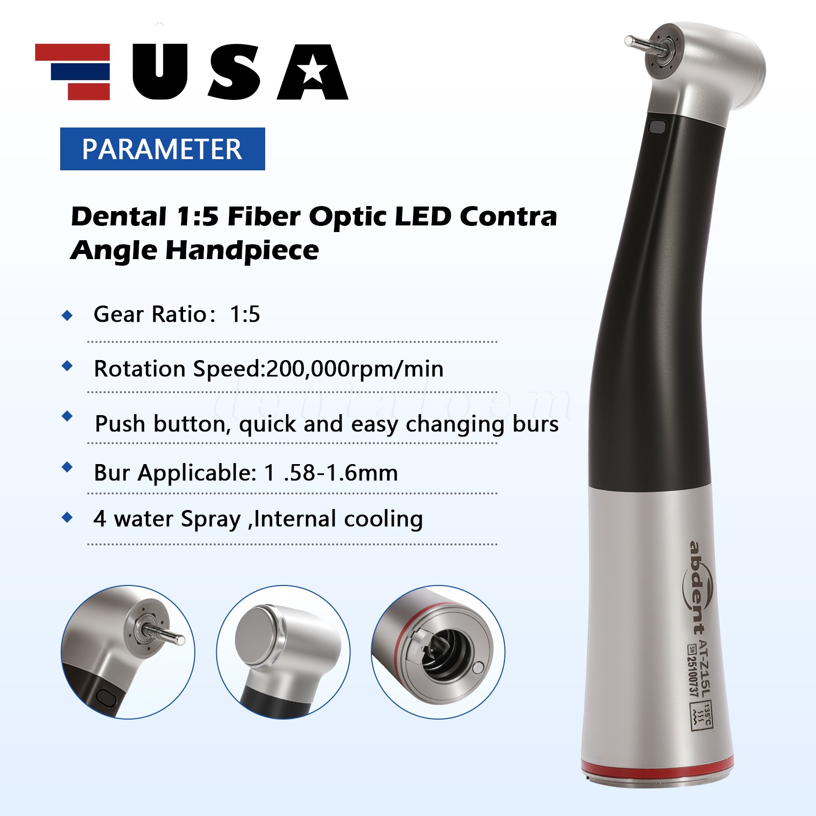 KAV Style LUX 25 LPA 1:5 Electric Attachment Black