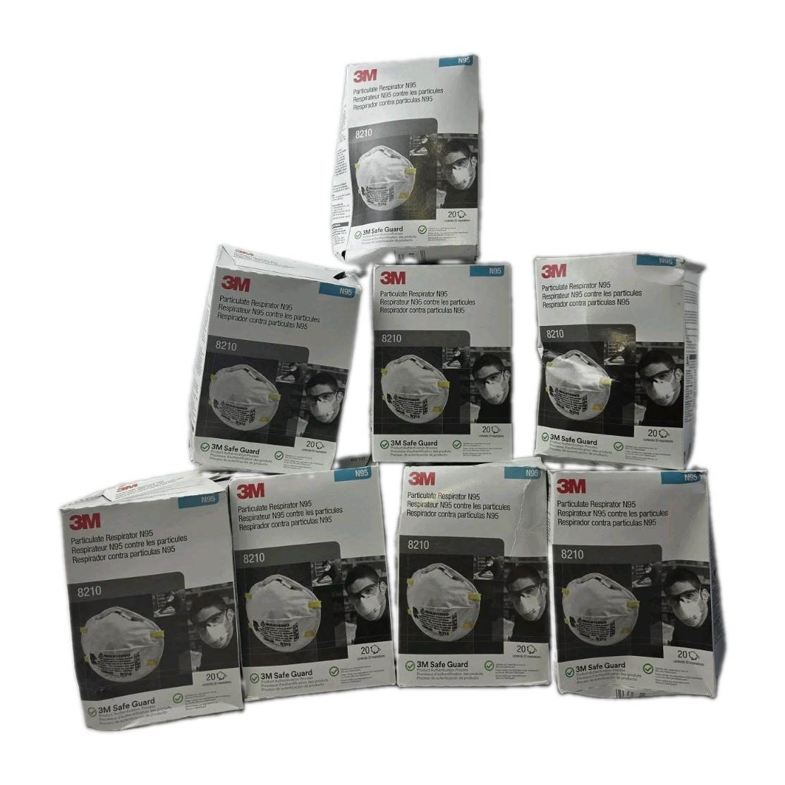 3M 8210 N95 Disposable Respirator Dust Mask | Case of 160 Masks | EXP 8/25 | New