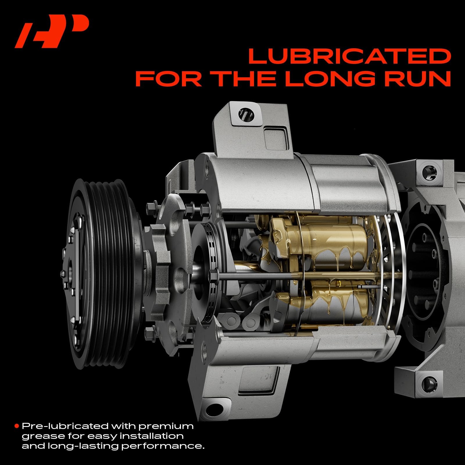 AC Compressor with Clutch Compatible with Ford & Mercury & Mazda