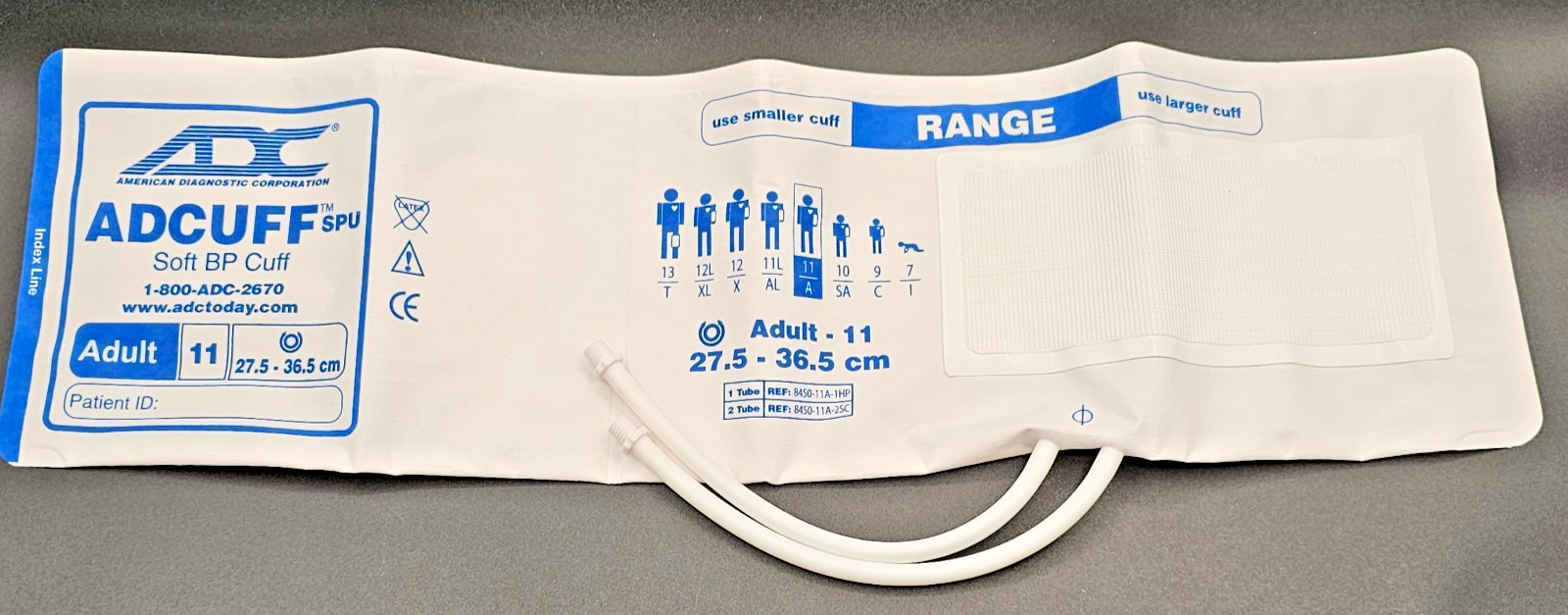 ADC ADCUFF SPU Adult Size 11 (27.5–36.5 cm) 2-Tube Navy – Lot of 5 – NEW Sealed