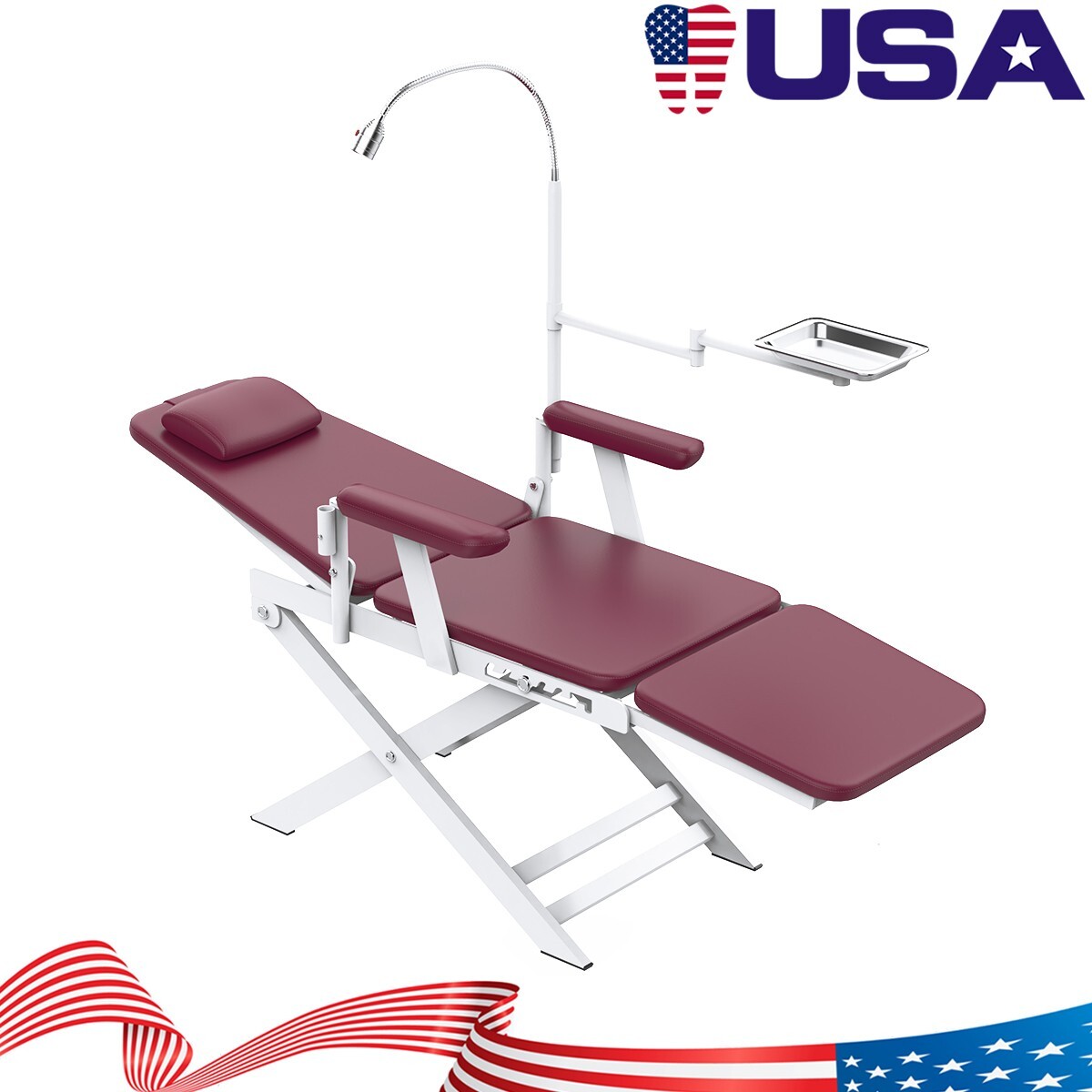 Unidad Dental Portátil: Jeringa, Succión, Turbina, Compresor 4H / Silla Opcional
