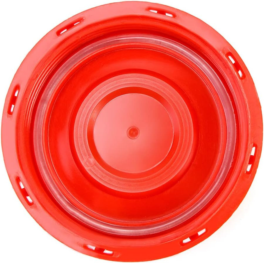 2 Pack Red IBC Tote Tank Lid 6.5” w/ Gasket Fits 163mm Cap for Liquid Storage