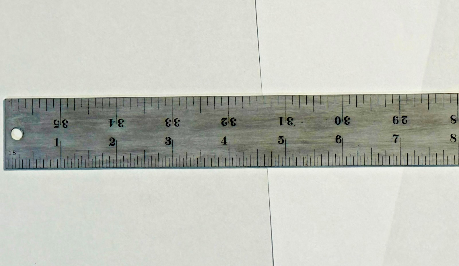 Starrett 36″ Steel Rule No. C604R Machinist Ruler 4R Graduation Tempered USA