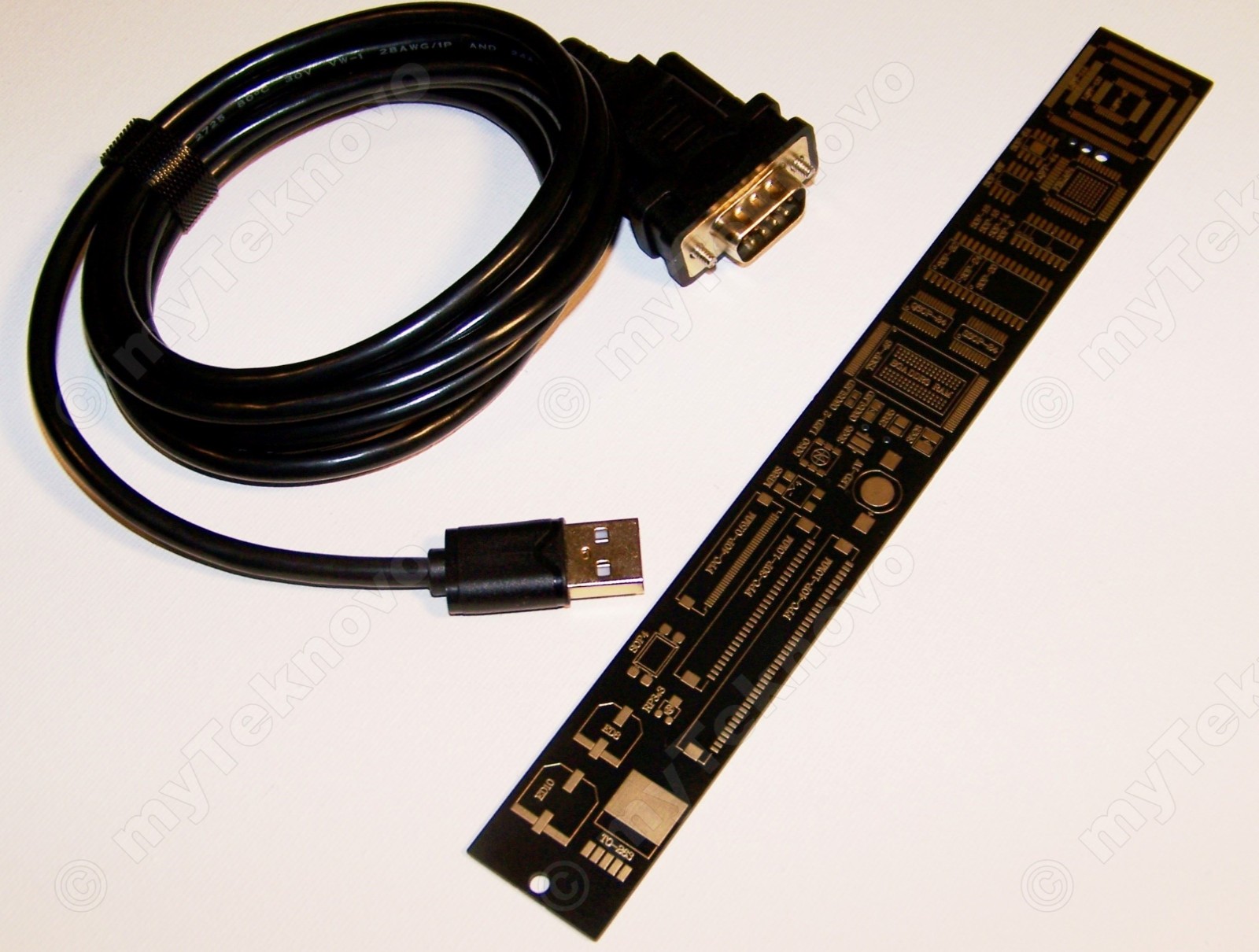 1x FTDI USB-DB9 FT232 Cable Eng. Ruler CD for HP Calculator 48G 49G 39G 38G 48GX