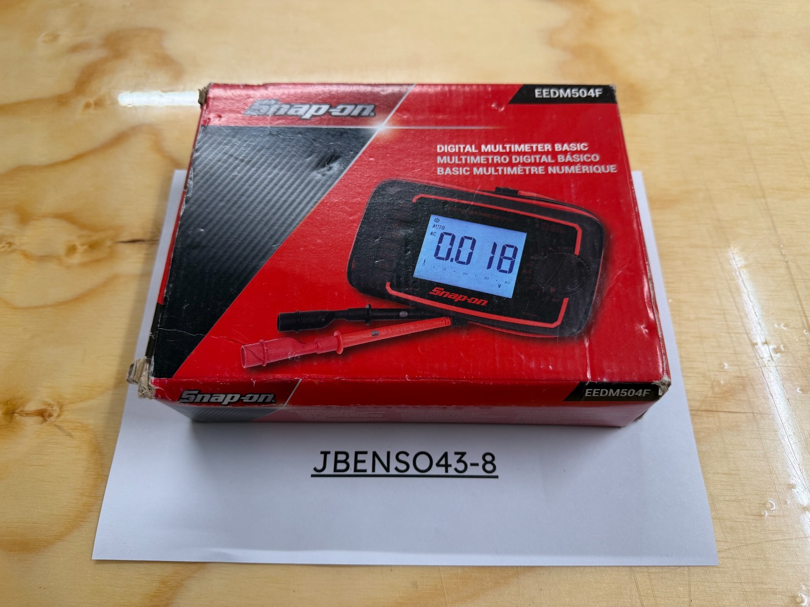 Snap-on Tools NEW True-RMS Daylight Basic Digital Multimeter EEDM504F