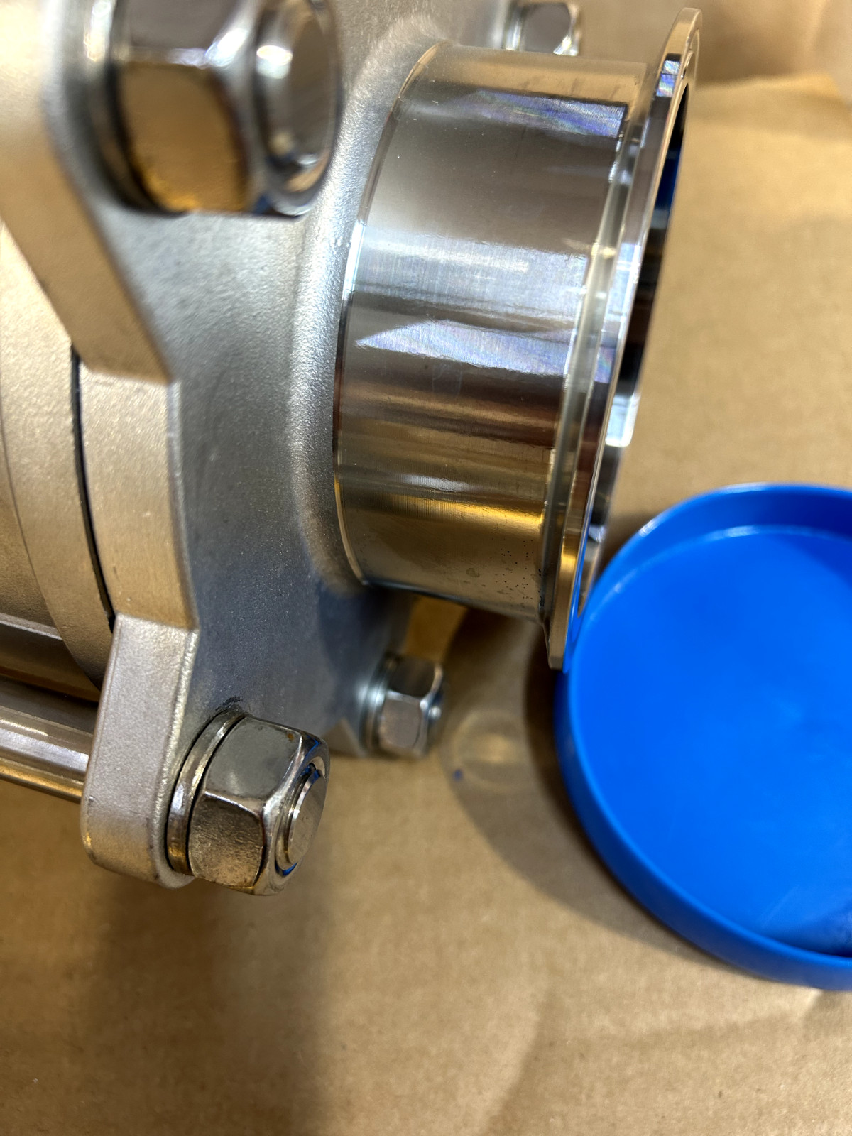 VNE EG90CC-64.0 SANITARY BALL VALVE 4″ CLAMP CONNECTION 316SS 600 WOG NEW