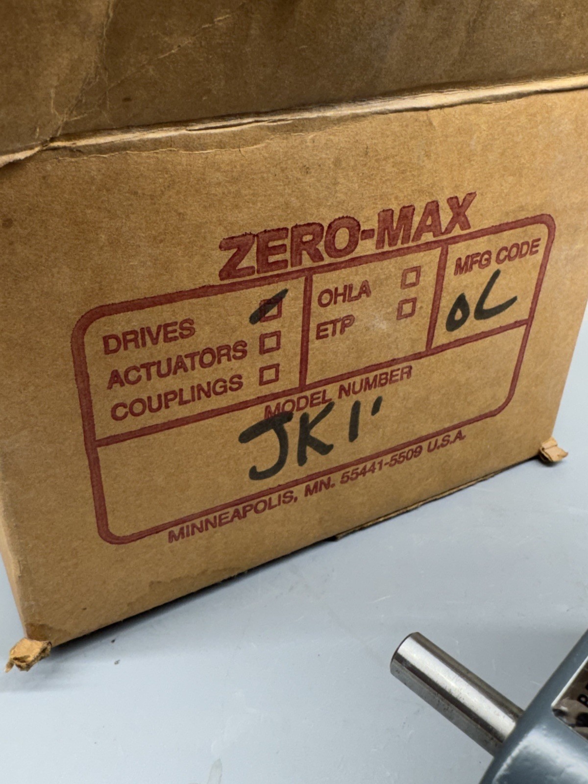 ZERO-MAX JK1-CCW-25-0-400 25 in-lbs Unidirectional Adjustable Speed Drive *NEW*