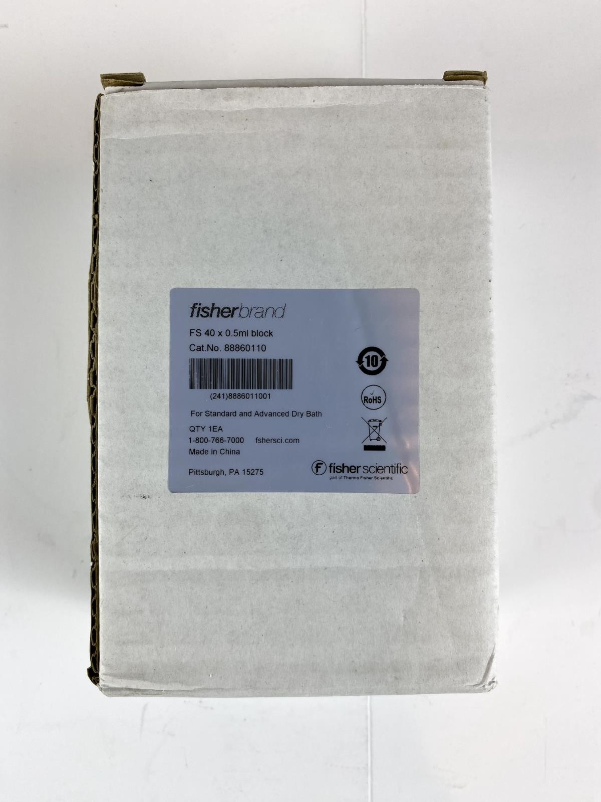 Fisherbrand FS 40 x 0.5mL Dry Bath Block – Cat No. 88860110 (New in Box)
