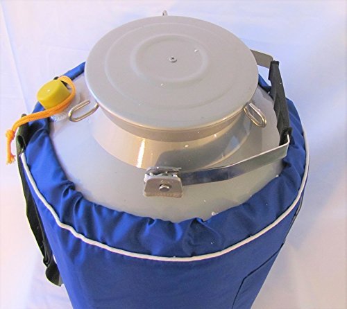 30L Liquid Nitrogen LN2 Storage Tank Container Cryo Dewar Wide Mouth 5″ Neck New