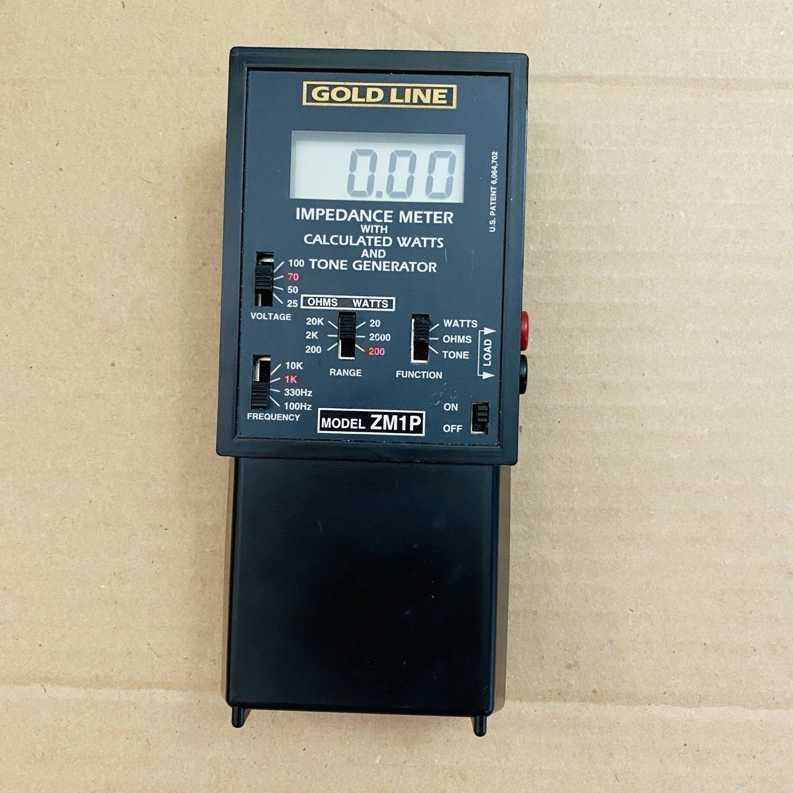 Goldline ZM1P Impedance Meter with Overload Protection – Meter Device ONLY
