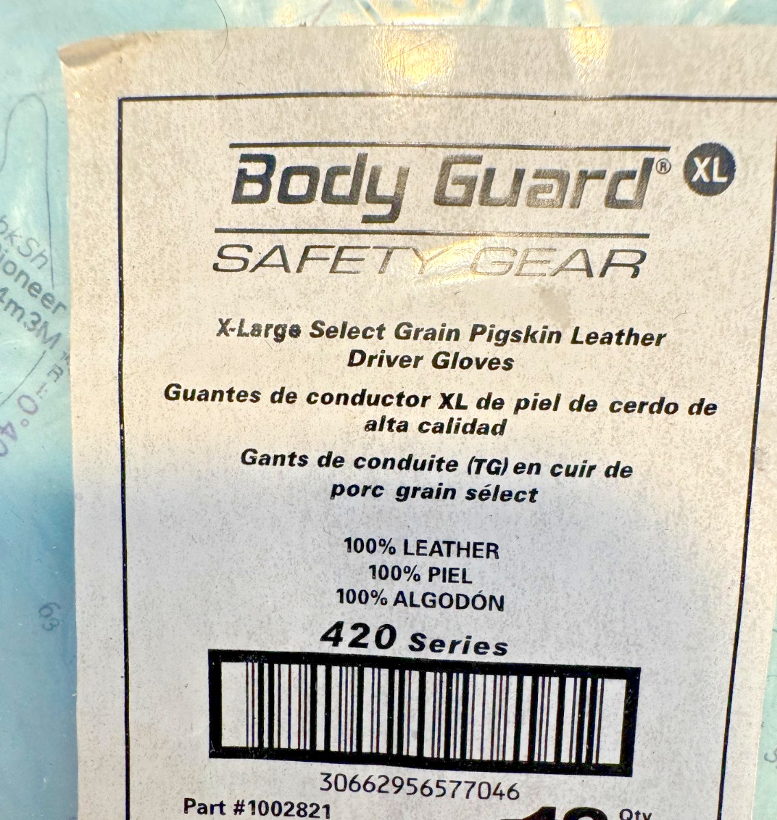 XL Series 420 Natural Select Grain Pigskin Unlined Slip-On Straight Thumb Body