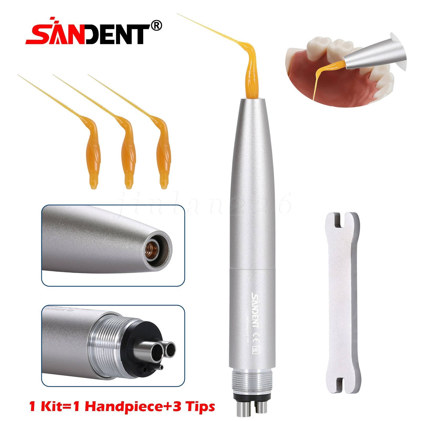 Dental Air Scaler Handpiece / Endo Irrigation SONICflex / LED Fiber Optic 2/4/6H